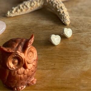 Xiamo Heart Stud Earrings with S925 Post